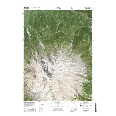 2015 Map of Mount Shasta, 2015 Print