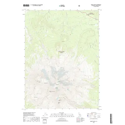 2018 Map of Mount Shasta, 2018 Print