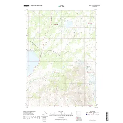 2017 Map of Mount Sheridan, 2017 Print