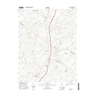 2016 Map of Mount Sidney, 2016 Print