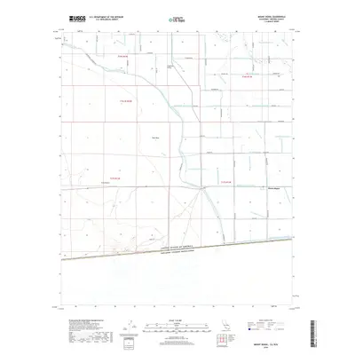 2018 Map of Mount Signal, 2018 Print