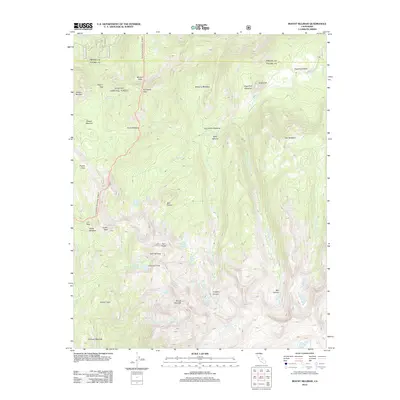 2012 Map of Mount Silliman, 2012 Print