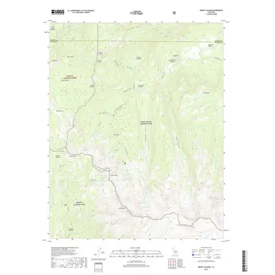 2018 Map of Mount Silliman, 2018 Print