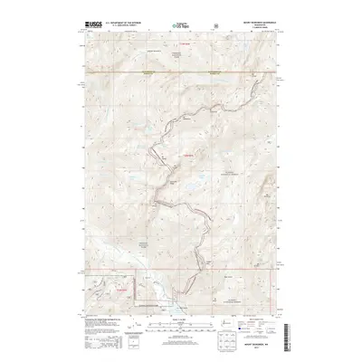 2014 Map of Mount Skokomish, 2014 Print