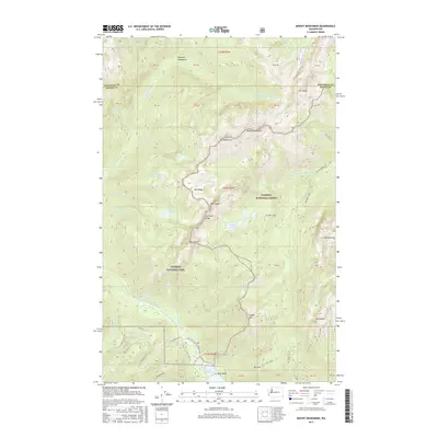 2017 Map of Mount Skokomish, 2017 Print