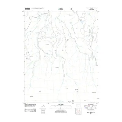 2011 Map of Mount Sneffels, 2011 Print