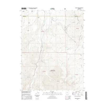 2016 Map of Mount Sopris, 2016 Print
