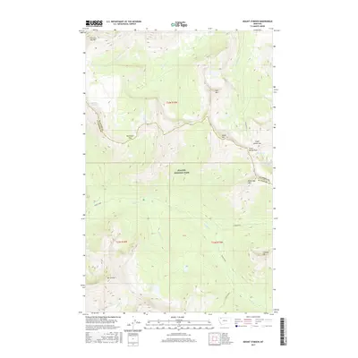 2017 Map of Mount Stimson, 2017 Print
