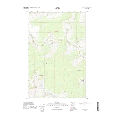 2020 Map of Mount Stimson, 2020 Print