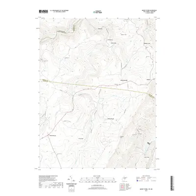 2019 Map of Mount Storm, 2019 Print