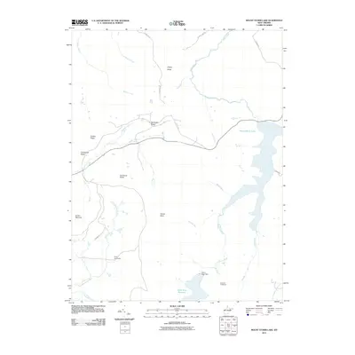 2011 Map of Mount Storm Lake, 2011 Print