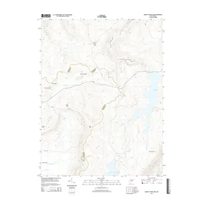 2014 Map of Mount Storm Lake, 2014 Print