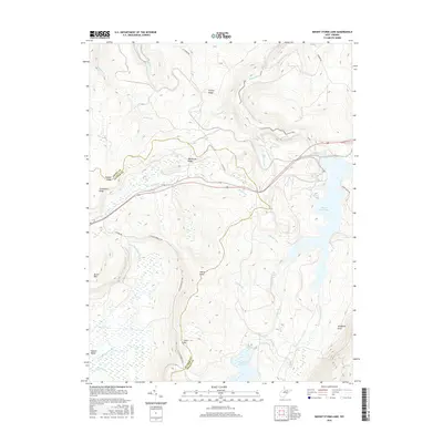 2016 Map of Mount Storm Lake, 2016 Print
