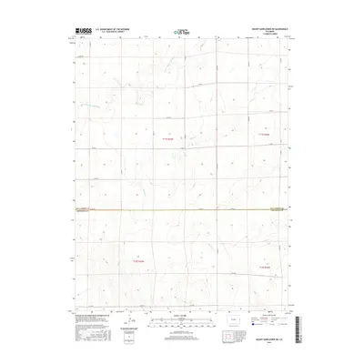 2016 Map of Mount Sunflower SW, 2016 Print