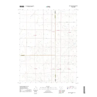 2018 Map of Mount Sunflower, 2018 Print