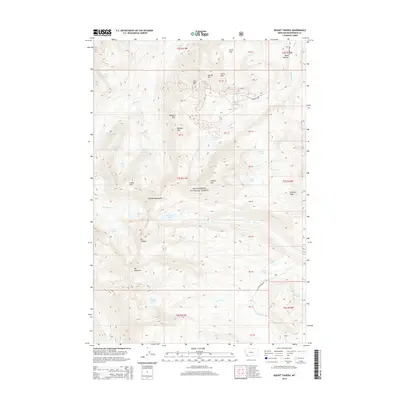 2014 Map of Mount Tahepia, 2014 Print