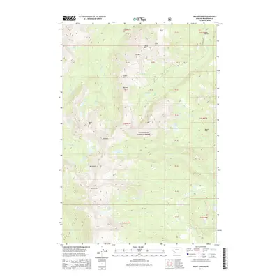 2017 Map of Mount Tahepia, 2017 Print