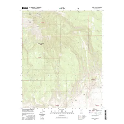 2017 Map of Mount Taylor, 2017 Print