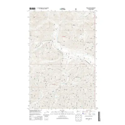 2014 Map of Mount Tebo, 2014 Print