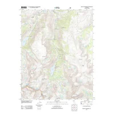 2012 Map of Mount Thompson, 2012 Print