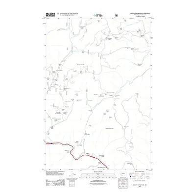 2011 Map of Mount Thompson, 2011 Print