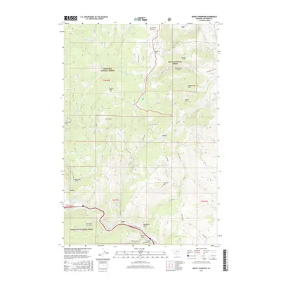 2017 Map of Mount Thompson, 2017 Print