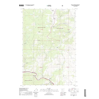 2020 Map of Mount Thompson, 2020 Print