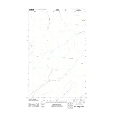 2011 Map of Mount Thompson-Seton, 2011 Print