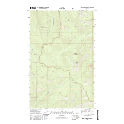 2017 Map of Mount Thompson-Seton, 2017 Print