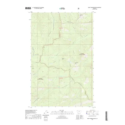 2020 Map of Mount Thompson-Seton, 2020 Print