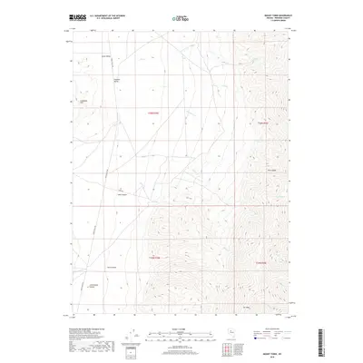 2018 Map of Mount Tobin, 2018 Print