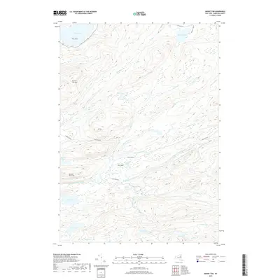 2019 Map of Mount Tom, 2019 Print