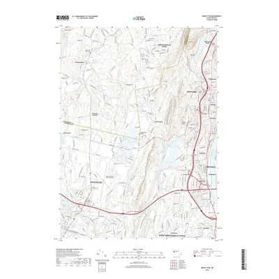 2018 Map of Mount Tom, 2018 Print