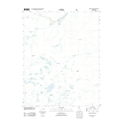 2012 Map of Mount Tom, 2012 Print