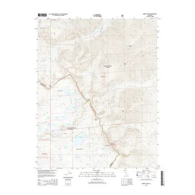 2015 Map of Mount Tom, 2015 Print