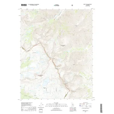 2018 Map of Mount Tom, 2018 Print
