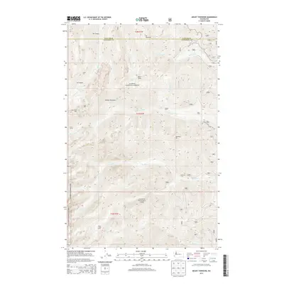 2014 Map of Mount Townsend, 2014 Print