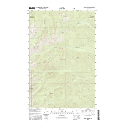 2017 Map of Mount Townsend, 2017 Print