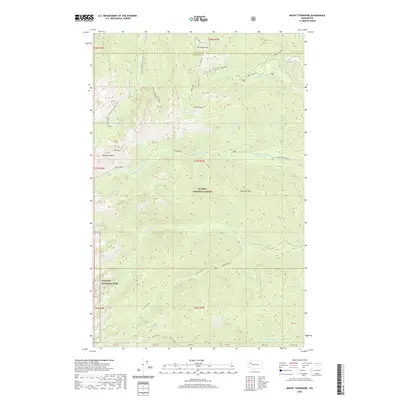 2020 Map of Mount Townsend, 2020 Print