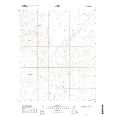 2018 Map of Mount Triplet, 2018 Print