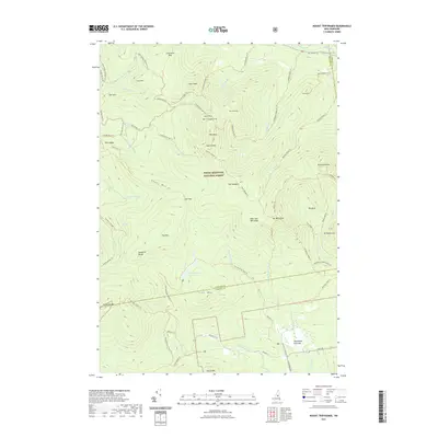 2021 Map of Mount Tripyramid, 2021 Print