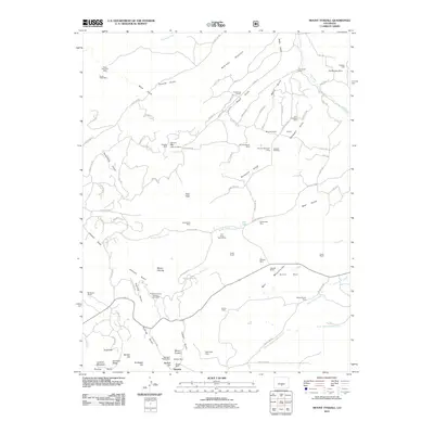 2011 Map of Mount Tyndall, 2011 Print