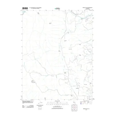 2012 Map of Mount Vaca, 2012 Print