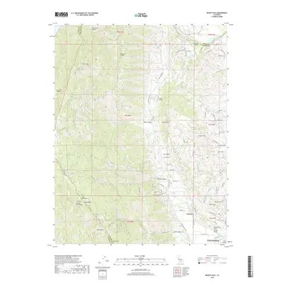 2018 Map of Mount Vaca, 2018 Print