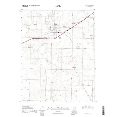 2017 Map of Mount Vernon, 2017 Print