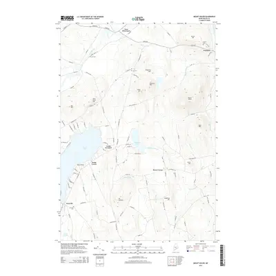 2014 Map of Mount Waldo, 2014 Print