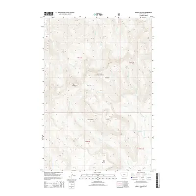 2014 Map of Mount Wallace, 2014 Print