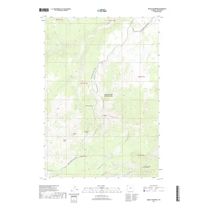 2017 Map of Mount Washburn, 2017 Print