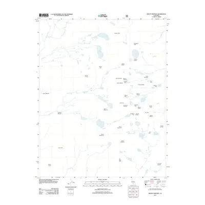 2012 Map of Mount Whitney, 2012 Print