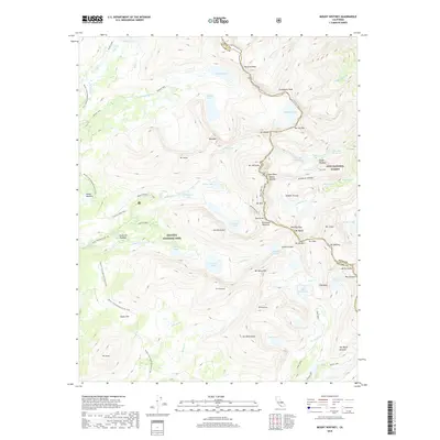 2018 Map of Mount Whitney, 2018 Print
